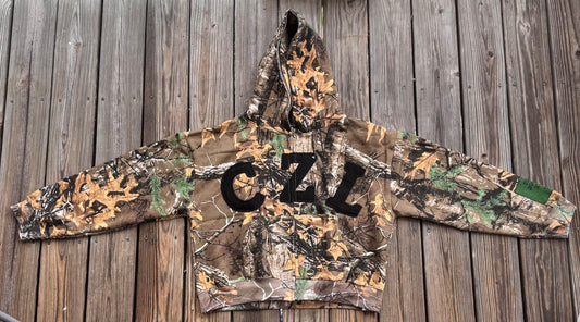 Camo Black Full Zip-Up