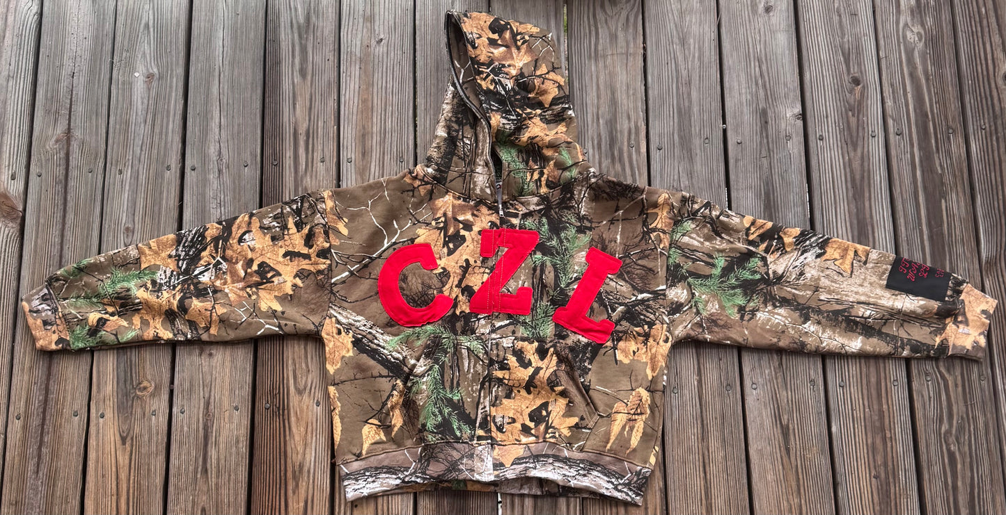 Camo Red Full Zip-Up