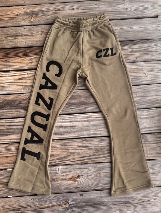 Olive Distressed Sweats